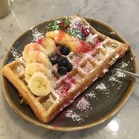 Vegane Waffel at Claus Eismanufaktur & Deli in Karlsruhe