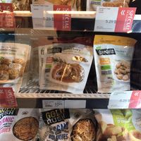 Some vegan choices at Bio Terre Epicerie Sante Natural Food Store in Montreal
