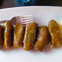 Foglie di vite con riso e menta at Middle East in Como