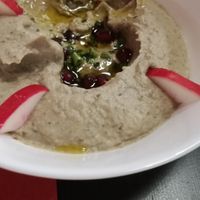 Baba Ganoush: Eggplant, sesame cream at Middle East in Como