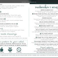 Menu at Harvest House in Wilmington