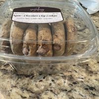 Famous Vegan Choc Chip Cookies, soft & scrumptious.  at Epiphany in Naples