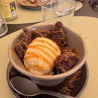 Banana gelato with cacao / hazelnut crunch   at Bahía Verde in Tenerife