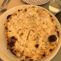 Garlic focaccia with vegan mozzarella   at Bahía Verde in Tenerife