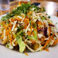 Ginger salad with tofu. at Backslope Brewing in Columbia Falls