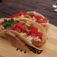 Shrimp tacos at Duke Surf Bistro in Jeju