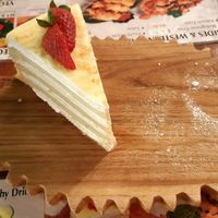 Durian crepe cake at Double Durian - Lavender in Central Singapore
