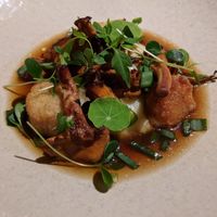 Rich shitake dish with potato purée at Culina Hortus in Lyon