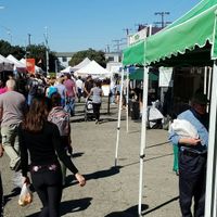 market scene at Farmer's Market - Main St in Santa Monica
