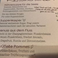 Menu  at Wilma Wunder in Dresden