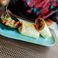 Burrito at Charly's Vegan Tacos in Miami