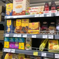 Some of the "healthy" selections at Aroma Supermarket at Shopping Centre Kamelija in Kotor