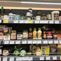 Some of the "healthy" selections at Aroma Supermarket at Shopping Centre Kamelija in Kotor
