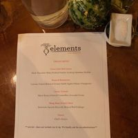 Vegan Tuesday menu at Elements in Vancouver