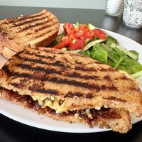 Cheese and onion chutney toaster   at The Herb Garden in Buxton