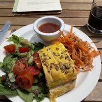 Indian Style Pea and Potato roll   at The Herb Garden in Buxton