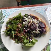 Kale Salad and savory beetroot torte  at The Grove Veggie Kitchen in Limerick