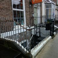 Main entrance seen from the street at The Grove Veggie Kitchen in Limerick