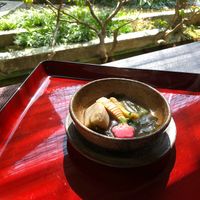 Bamboo hotpot  at Hachinoki in Kamakura