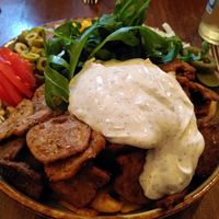Gyros plate at Apple & Eve in Hamburg