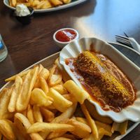 Curry wurst at Apple & Eve in Hamburg