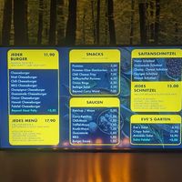 Pricing list at Apple & Eve in Hamburg