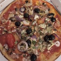 Vegan Garden Pizza (also gf!)  at Pizza Express - Notting Hill Gate in West London