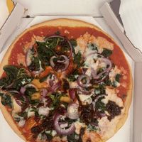 Vegan gluten free Padana- my favorite!   at Pizza Express - Notting Hill Gate in West London
