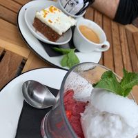 Vegan and gluten free deserts  at Pizza Express in Reading
