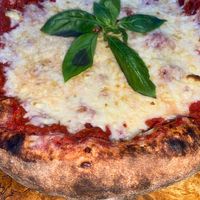 Vegan margarita pizza at The Vegan Table in Phuket