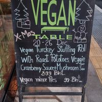 Christmas Menu at The Vegan Table in Phuket