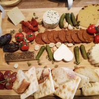 The great cheezeboard, so yummy!! at The Vegan Table in Phuket