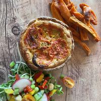 Pie with sweet potato   at The Vegan Table in Phuket