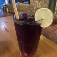 Butterfly pea lemonade   at The Vegan Table in Phuket