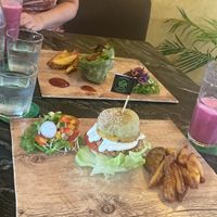 Chickin Hawaii Burger and Mexican Wrap  at The Vegan Table in Phuket