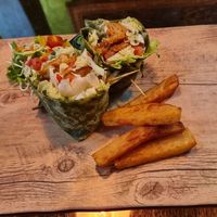 CHIKIN AND GARLIC MAYO WRAP at The Vegan Table in Phuket