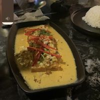 Penang tofu - spicy but delicious   at The Vegan Table in Phuket