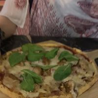 GF pizza sausage   at The Vegan Table in Phuket