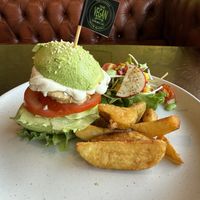 Avo Chicken Burger  at The Vegan Table in Phuket