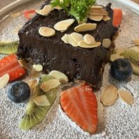 Chocolate tart  at The Vegan Table in Phuket