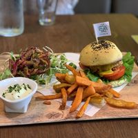 Chicken Burger at The Vegan Table in Phuket