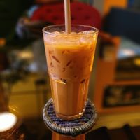 thai coffee at The Vegan Table in Phuket