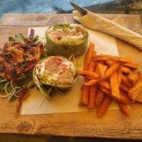 Chickin Wrap, very gooooood! at The Vegan Table in Phuket