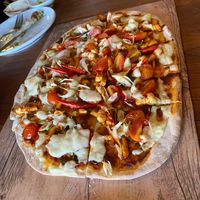 Tom Kha pizza at The Vegan Table in Phuket