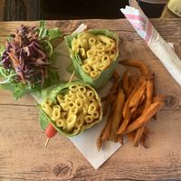 Mac n cheese wrap at The Vegan Table in Phuket