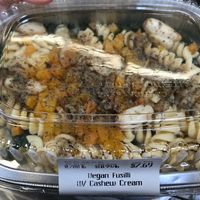Vegan fusilli with cashew cream  at Sprouts Farmers Market in Nashville