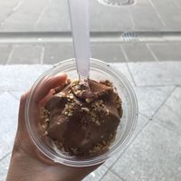 Vegan chocolate ice cream at Camodas Schokoladen-Eis-Kontor in Dresden
