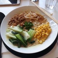 Vegan ramen option at Kokoro Ramen Bar in Lisbon