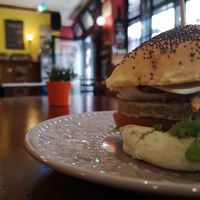 Hamburguer jackveggie at Iron Duke in Aveiro