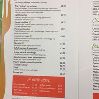 Menu page at The Kitchen in Bury St Edmunds